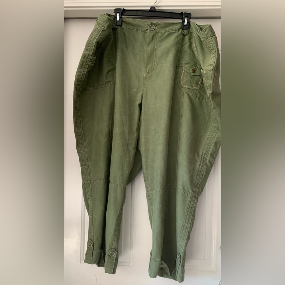 Green Lane Bryant size 26 cuffed pants - Picture 1 of 6